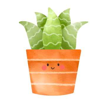 cute cartoon cactus with funny face png
