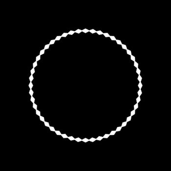 Geometrical Motive Pattern, Artistic Circle-Shaped, Monochrome and Minimalism, Modern Contemporary Mandala, for Decoration, Background, Decoration or Graphic Design Element. Vector Illustration
