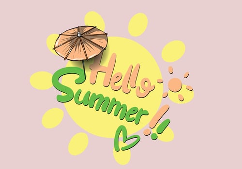 Beautiful tropical illustration with trendy lettering. Cute hand drawn summer prints. Perfect for stickers, labels, tshirts, banner, tags. Vector isolated phrases and quotes.
