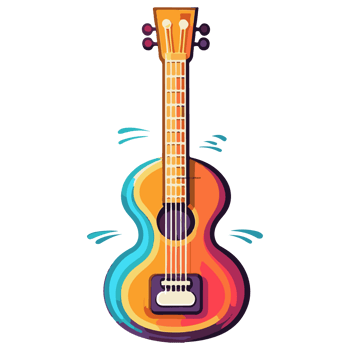 Cartoon Bass Guitar png