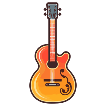 Cartoon Bass Guitar png
