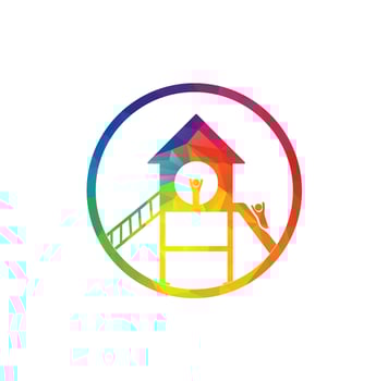 Playground icon. Monochrome style design from city elements collection. vector