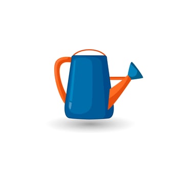 Watering Can Sprayer Vector Clip Art Design. Illustration Colored Bucket With Handle. Colored Bucket With Bundle With White Background.