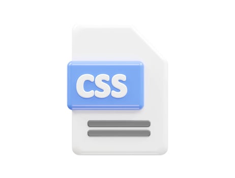 Css file format folder vector 3d