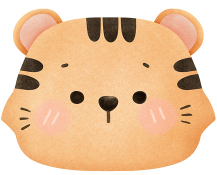 Cute and chubby soft brown tiger png