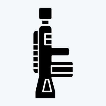 Icon Rifle. related to Military symbol. glyph style. simple design editable. simple illustration vector