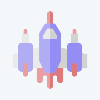 Icon Aircraft. related to Military symbol. flat style. simple design editable. simple illustration vector