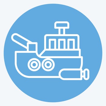Icon Marine. related to Military symbol. blue eyes style. simple design editable. simple illustration vector