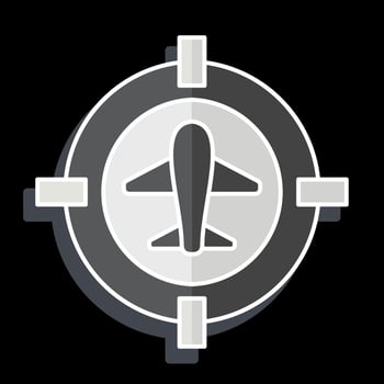 Icon Target Location. related to Military symbol. glossy style. simple design editable. simple illustration vector