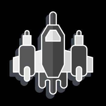 Icon Aircraft. related to Military symbol. glossy style. simple design editable. simple illustration vector