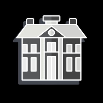 Icon Barracks. related to Military symbol. glossy style. simple design editable. simple illustration vector