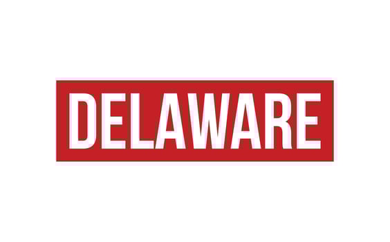 Delaware Rubber Stamp Seal Vector