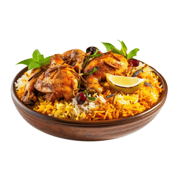 Biryani isolated on png background