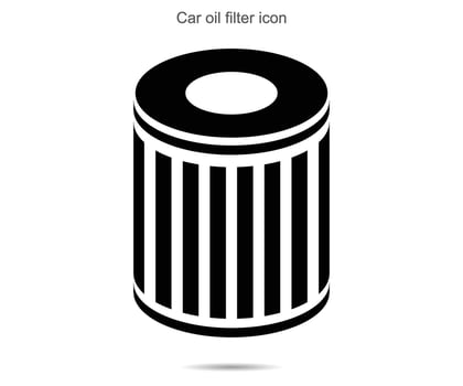 Car oil filter icon vector