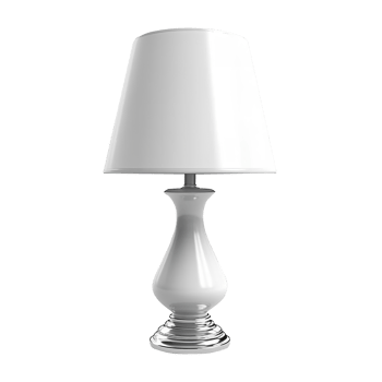 Blank White Lamp isolated on background png