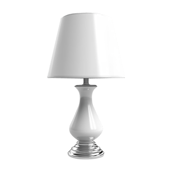 Blank White Lamp isolated on background png