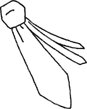 Illustration Necktie Item Dress up For Working days With Hand drawn Simple png