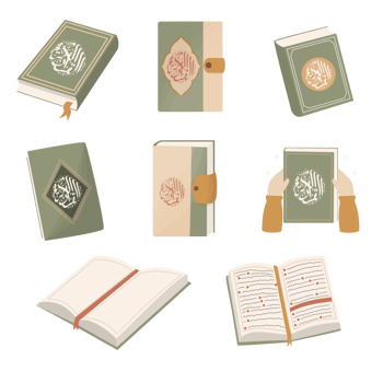 Set collection of Al Quran png