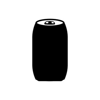 Soda can icon, logo isolated on white background vector