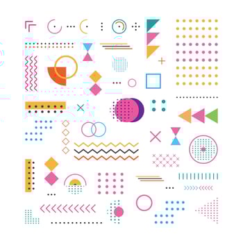 Aesthetic design illustration about abstract geometric pattern background. vector