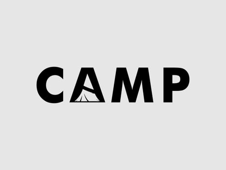 Camp Logo design, Modern and Simple Camping Line logo vector template