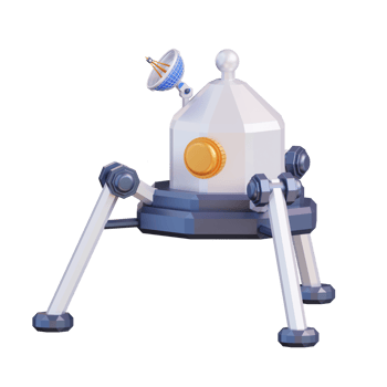3d illustration of lunar module png