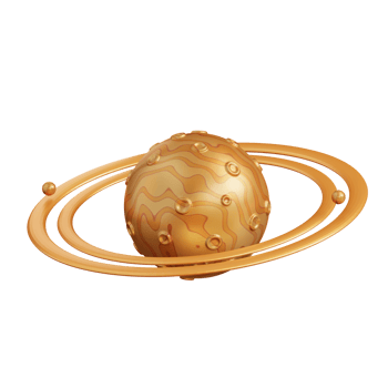 3d illustration of Saturn png