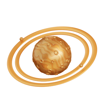 3d illustration of Saturn png