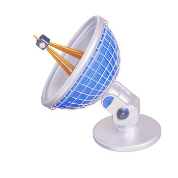 3d illustration space antenna png