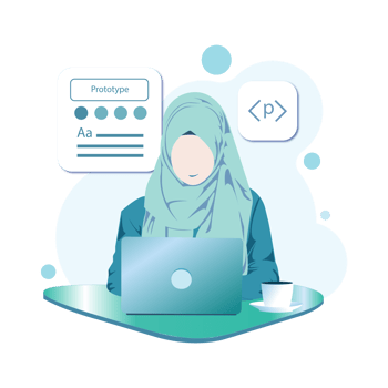 Female Muslim Office Engineering png