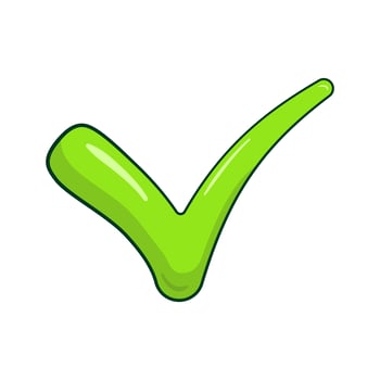 Green check mark vector