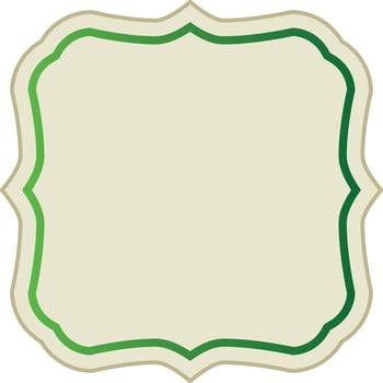 Blank sticker, tag or label design. vector