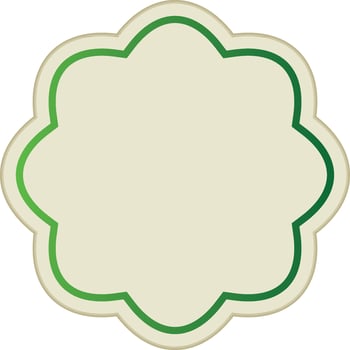 Blank sticker, tag or label design. vector