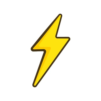 Lightning bolt. Cartoon vector