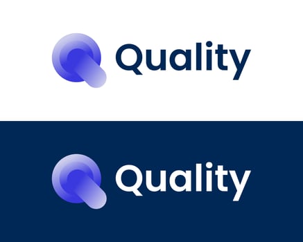 Modern letter Q app logo vector icon