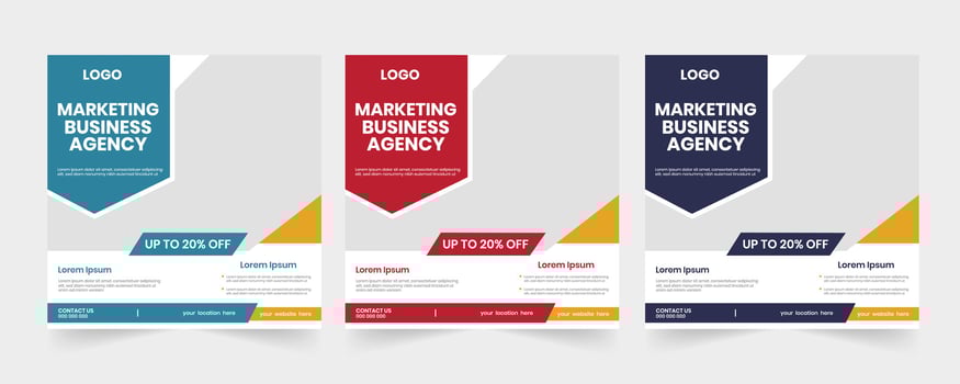 Business annual workshop marketing banner vector