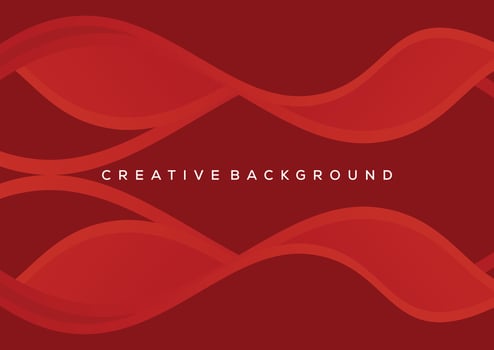 abstract red wave background design vector