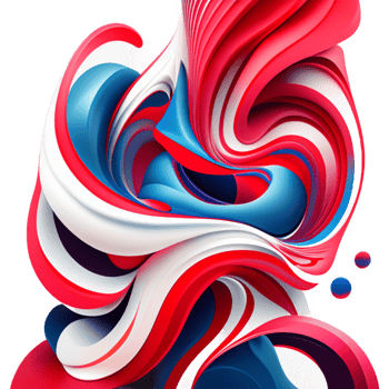 3d abstract colorful twisted liquid shapes creative design element png