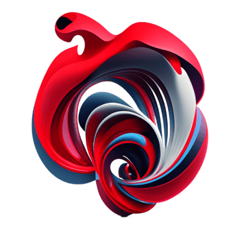 3d abstract colorful twisted liquid shapes creative design element png