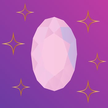 hand drawn line art crystals, isolated objects. Crystal stone crystalline gem and precious gemstone for jewellery illustration vector