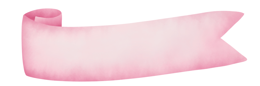 Cute pink ribbon png