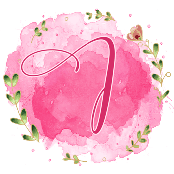 Pink watercolor alphabet set with floral and leaves round frame, includes font or letters and numbers. Beautiful elements for decorative purposes png
