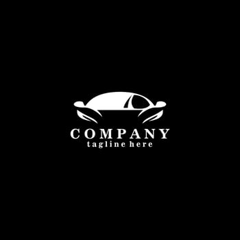 car logo front view vector design