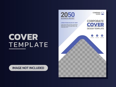 Creative corporate book cover design vector