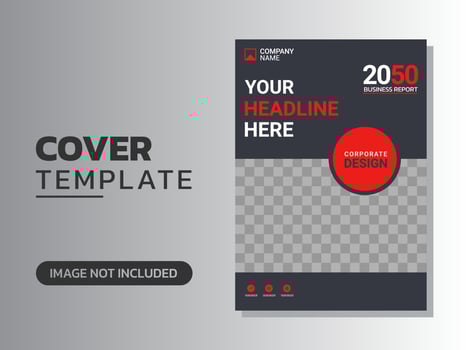 Creative corporate book cover design vector