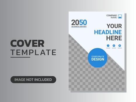 Creative corporate book cover design vector