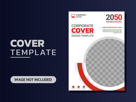 Creative corporate book cover design vector