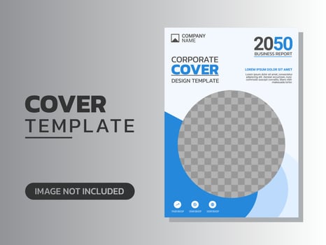 Creative corporate book cover design vector