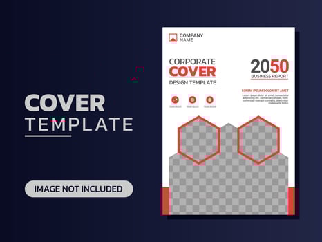 Creative corporate book cover design vector