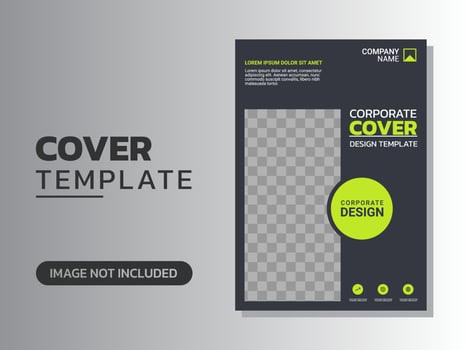Creative corporate book cover design vector